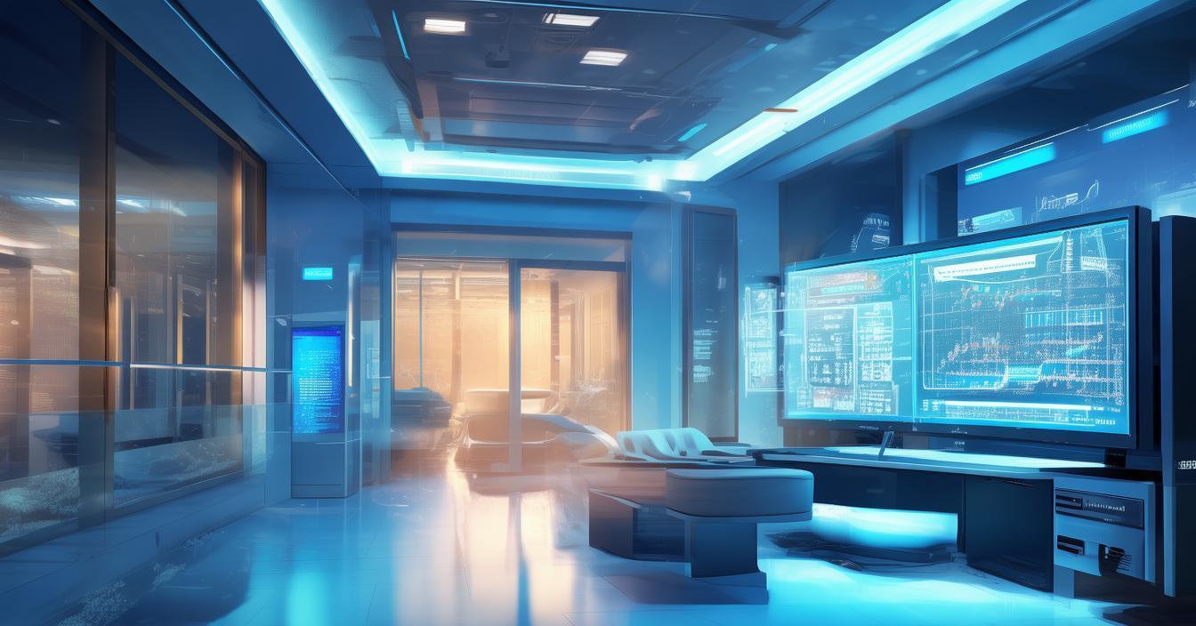 Smart hospital illustration